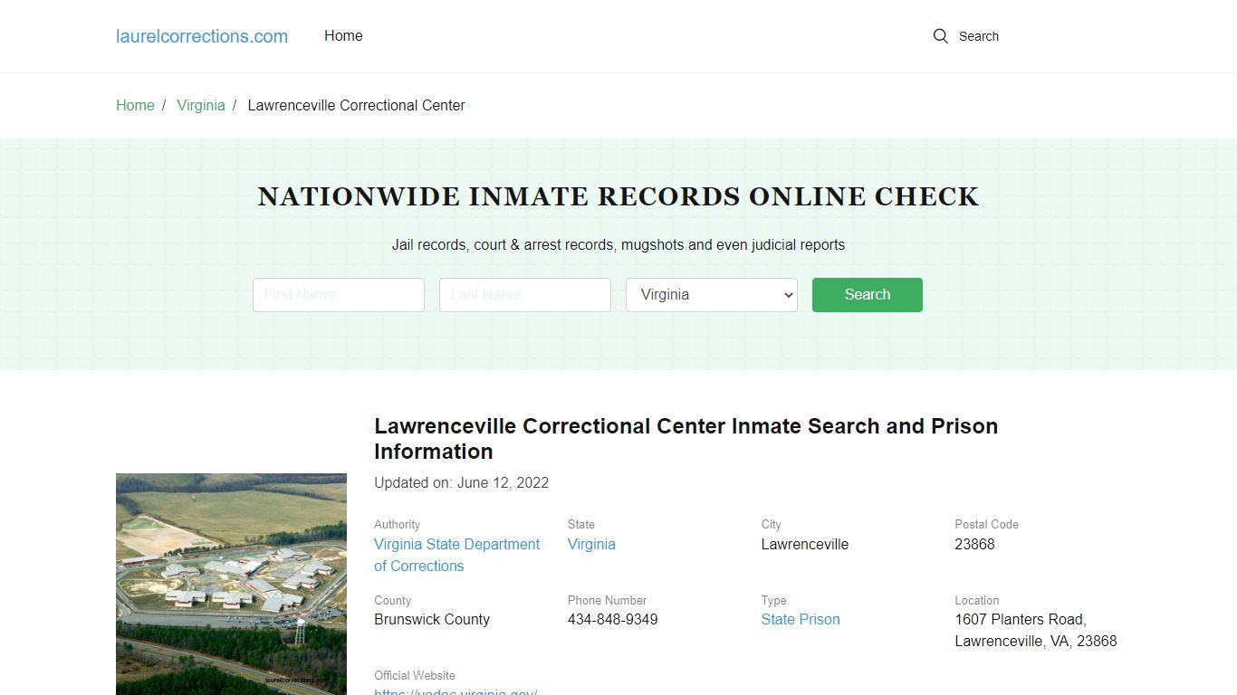 Lawrenceville Correctional Center Inmate Search, Visitation, Phone no ...